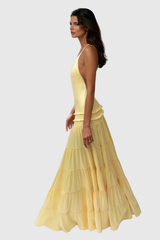 Wemba One Shoulder Backless Maxi Dress