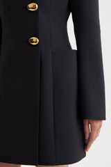 Dortha Asymmetric Embellished Mini Blazer Dress