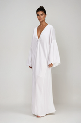 Charlton Plunge Balloon Sleeve Maxi Dress