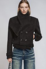 Discordia Scarf Jacket In Black