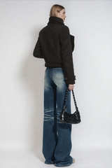 Discordia Scarf Jacket In Black