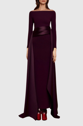 Di Off Shoulder Fringe Maxi Dress