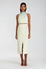 AnnDrue Rhinestone Sleeveless Skirt Set