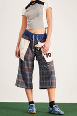 Baptiste Plaid Star Wide Leg Pants