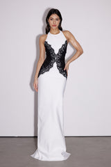 Barret Butterfly Lace Split Bandage Maxi Dress