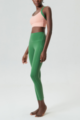 Belay Spaghetti Deconstruct Bodycon Pants Set In Green