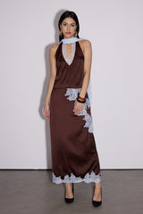Bess Lace Asymmetric Skirt Set