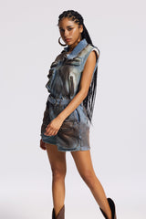 Birgitte Asymmetric Bleached Pocket Jumpsuit