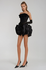 Bjarte Flower Bow Corset Skirt Set