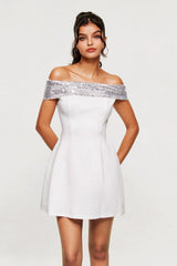 Blagovesta Strapless Sequin Mini Dress