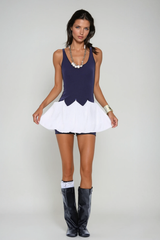 Bodhi Tank Top Ruch Mini Dress