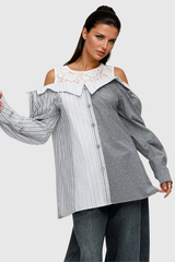 Boyko Lace Stripe Shirt