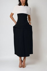 Brad Shawl Two Piece Maxi Dress