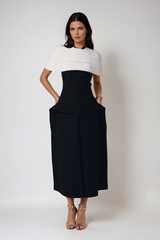 Brad Shawl Two Piece Maxi Dress