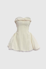 Brage Strapless Lace Mini Dress
