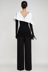 Cabdulqaadir Shawl Ruch Pants Set
