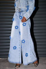 Cachet Flower Barrel Jeans