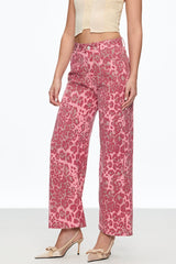 Cahal Leopard Jeans
