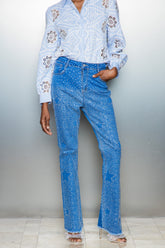 Catello Rhinestone Star Jeans