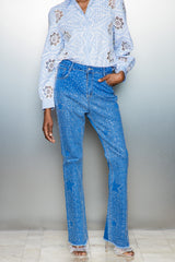 Catello Rhinestone Star Jeans
