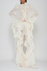 Cirila Ruffle Pants Set