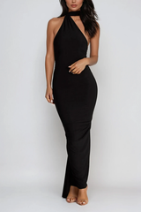 Cissy Backless Scarf Maxi Dress