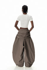 Creiddylad Ruch Drawstring Barrel Pants In Brown