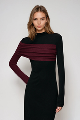 Dane Bodycon Asymmetric Top In Red