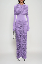 Daniel Ruch Drawstring Maxi Dress