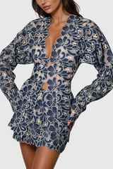 Dannie Floral Cutout Skirt Set