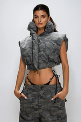 Deorwine Sleeveless Crop Vest