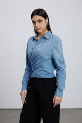 Derdriu Asymmetric Denim Shirt