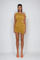 Devon One Shoulder Twist Mini Dress