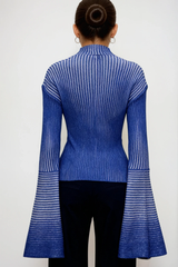 Digby Bell Sleeve Stripe Knit Top