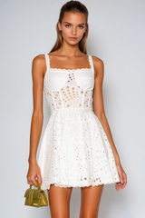 Diksha Spaghetti Cutout Mini Dress