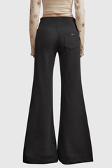 Donatella Rhinestone Bootcut Pants