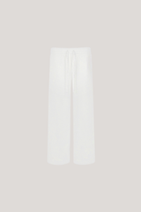 Donatello Drawstring Straight Pants In White