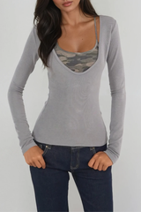 Doriane Deconstruct Camouflage Top