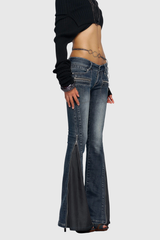 Draga Zipper Deconstruct Jeans