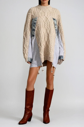Drea Deconstruct Knit Mini Dress