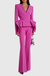 Dzafer Ruffle Bootcut Pants Set