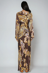 Dzsesszika Paisley Maxi Dress