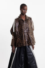 Edel Leopard Leather Jacket