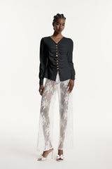 Edmonda Ruch Knit Top In Grey