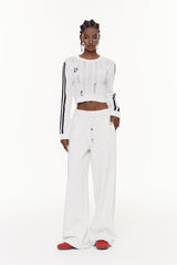 Efthimios Stripe Crop Knit Top