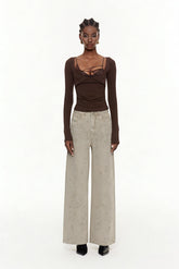 Eidel Rhinestone Jeans In Grey