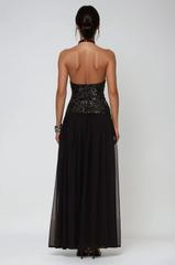 Eivind Tank Top Sequin Mesh Maxi Dress