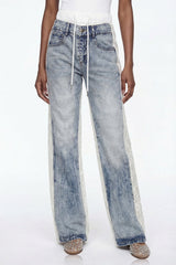 Elioud Rhinestone Print Pants