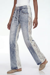 Elioud Rhinestone Print Pants