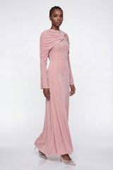 Elisa Velvet Twist Maxi Dress